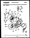 DOOR PARTS Diagram and Parts List for DE600ADD3  Frigidaire Dryer
