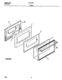 DOOR Diagram and Parts List for TGF645WFD1  Tappan Range