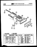 BROILER DRAWER PARTS Diagram and Parts List for 30-2237-00-02  Tappan Range