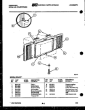 WINDOW MOUNTING PARTS Diagram and Parts List for A06LH6F1  Frigidaire Air Conditioner