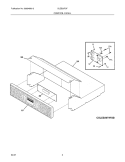CONTROL PANEL Diagram and Parts List for GLEB30T9FQB  Frigidaire Wall Oven