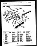 CONTROL PANEL Diagram and Parts List for 11-1559-00-05  Tappan Wall Oven