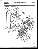 CABINET PARTS Diagram and Parts List for FCD12TFW1  Frigidaire Refrigerator