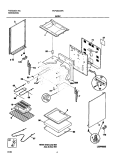 BODY Diagram and Parts List for FEF303CWA  Frigidaire Range