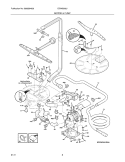 MOTOR & PUMP Diagram and Parts List for EIDW5905JW0A  Electrolux Dishwasher