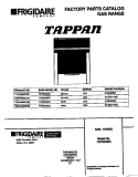 COVER Diagram and Parts List for TGF645WCD2  Tappan Range