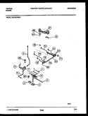 BURNER, MANIFOLD AND GAS CONTROL Diagram and Parts List for 30-2132-00-01  Tappan Range