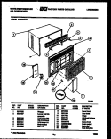 CABINET PARTS Diagram and Parts List for AC064M7A1  Frigidaire Air Conditioner