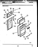 DOOR PARTS Diagram and Parts List for 95-1757-57-04  Tappan Refrigerator