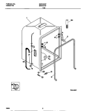 TUB Diagram and Parts List for MDB120RFM0  Frigidaire Dishwasher
