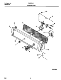CONTROL PANEL Diagram and Parts List for FWX223LBS5  Frigidaire Washer