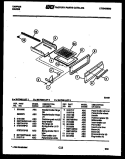 BROILER DRAWER PARTS Diagram and Parts List for 30-7348-23-03  Tappan Range