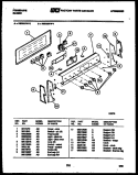 CONTROL PANEL Diagram and Parts List for RS33BFL1  Frigidaire Range