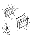 DOOR Diagram and Parts List for KF440GDH2  Frigidaire Range