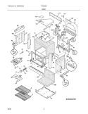BODY Diagram and Parts List for FED365EBD  Frigidaire Range