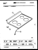 COOKTOP PARTS Diagram and Parts List for RG35CAW2  Frigidaire Range