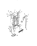 CABINET Diagram and Parts List for RS249GCD2  Frigidaire Refrigerator