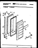 FREEZER DOOR PARTS Diagram and Parts List for RS196GCD3  Frigidaire Refrigerator