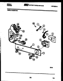 CONSOLE AND CONTROL PARTS Diagram and Parts List for WA24P2DVFA  Gibson Washer