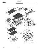 SHELVES / CONTROLS Diagram and Parts List for MRT21GNED1  Frigidaire Refrigerator