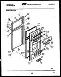 DOOR PARTS Diagram and Parts List for FPE21TFA2  Frigidaire Refrigerator