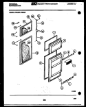 DOOR PARTS Diagram and Parts List for GTL175HH0  Frigidaire Refrigerator