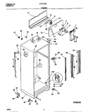CABINET Diagram and Parts List for FRT21QRCW2  Frigidaire Refrigerator
