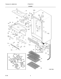 CABINET Diagram and Parts List for KFS220RHY0  Kelvinator Freezer