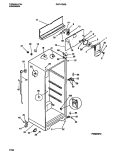 CABINET W / FAN ASSEMBLY Diagram and Parts List for GRT17DRBW2  Gibson Refrigerator