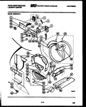 CONSOLE, CONTROL AND DRUM Diagram and Parts List for SM230JXW4  Frigidaire Washer