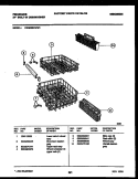 RACKS AND TRAYS Diagram and Parts List for DW6000AWW1  Frigidaire Dishwasher