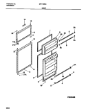 Part Location Diagram of 218629302 Frigidaire PANEL-Refrigerator DOOR