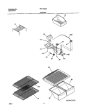 SHELVES Diagram and Parts List for FRT17IB3AZ1  Frigidaire Refrigerator