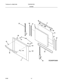 DOORS Diagram and Parts List for E30EW8CGSS1  Electrolux Wall Oven