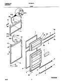 DOOR Diagram and Parts List for FRT16CRHD2  Frigidaire Refrigerator