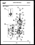 TRANSMISSION PARTS Diagram and Parts List for WA5820RW1  Frigidaire Washer
