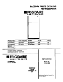 COVER Diagram and Parts List for FRT21NSGD2  Frigidaire Refrigerator