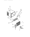 CABINET, FRONT, WRAPPER Diagram and Parts List for MH413C1QA  Kelvinator Air Conditioner