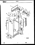 CABINET PARTS Diagram and Parts List for RT21F7WX3E  Gibson Refrigerator