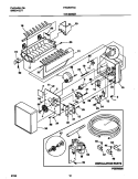 ICE MAKER Diagram and Parts List for FRS26KR4JW0  Frigidaire Refrigerator