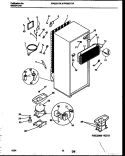 SYSTEM AND AUTOMATIC DEFROST PARTS Diagram and Parts List for FPGS21TIAL0  Frigidaire Refrigerator