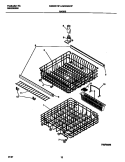 RACKS Diagram and Parts List for MDB632XFS2  Frigidaire Dishwasher