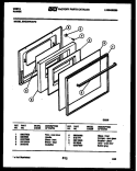 DOOR PARTS Diagram and Parts List for 30IGCDWAN5  Tappan Range