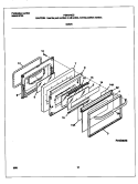 DOOR Diagram and Parts List for FGF374CCSL  Frigidaire Range