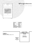 COVER Diagram and Parts List for CGEF3055KFB  Frigidaire Range