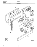 BACKGUARD Diagram and Parts List for TEF387CCSC  Tappan Range