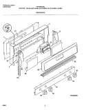 BACKGUARD Diagram and Parts List for FGF353CASJ  Frigidaire Range