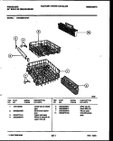 RACKS AND TRAYS Diagram and Parts List for DW6300AWW1  Frigidaire Dishwasher