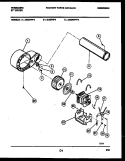 BLOWER AND DRIVE PARTS Diagram and Parts List for DGDFL4  Frigidaire Dryer