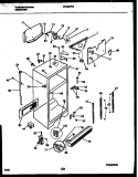 CABINET PARTS Diagram and Parts List for FRT24PRAY1  Frigidaire Refrigerator